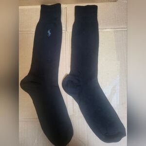 Ralph Lauren Polo Black/Gray Dress Socks Men One Size